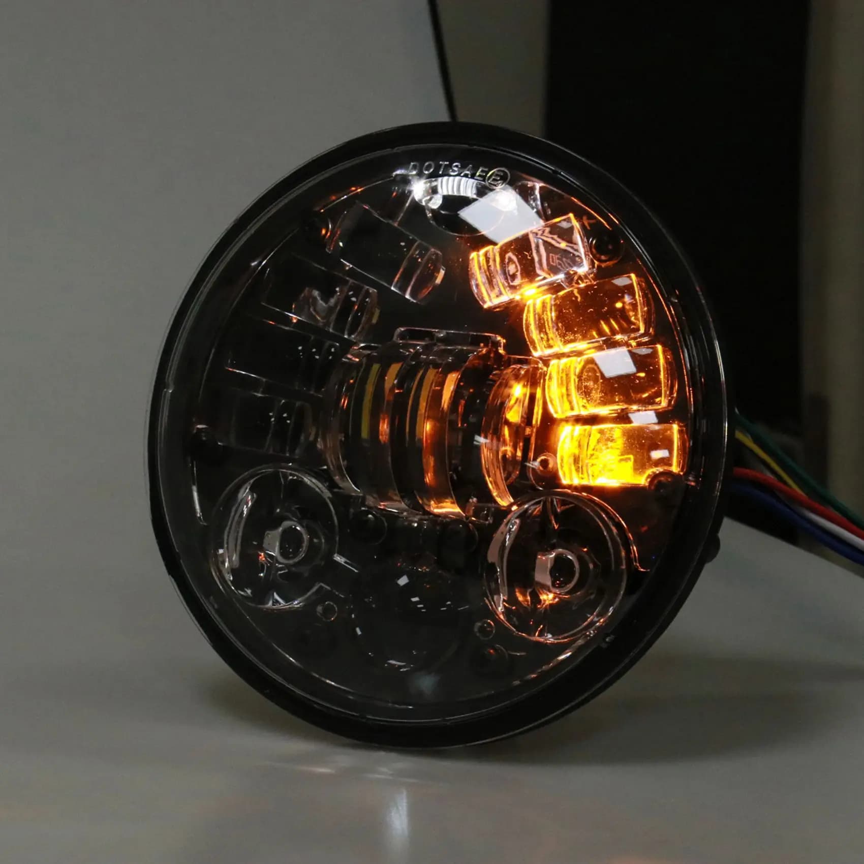 Ingenious-Universal Faro LED da 5,75 Pollici, Luce Diurna LED da 5 3/4 Pollici Hi/Lo 36W, Luce di Svolta per Moto, Faro Anteriore
