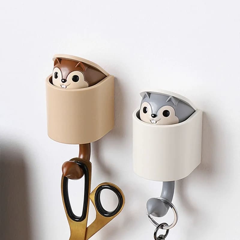 Ganci adesivi per gatti cartoni animati Adesivi Ganci per porte della camera da letto Ganci per chiavi Ombrello Asciugamano Cappello Appendiabiti da parete Gancio decorativo per animali