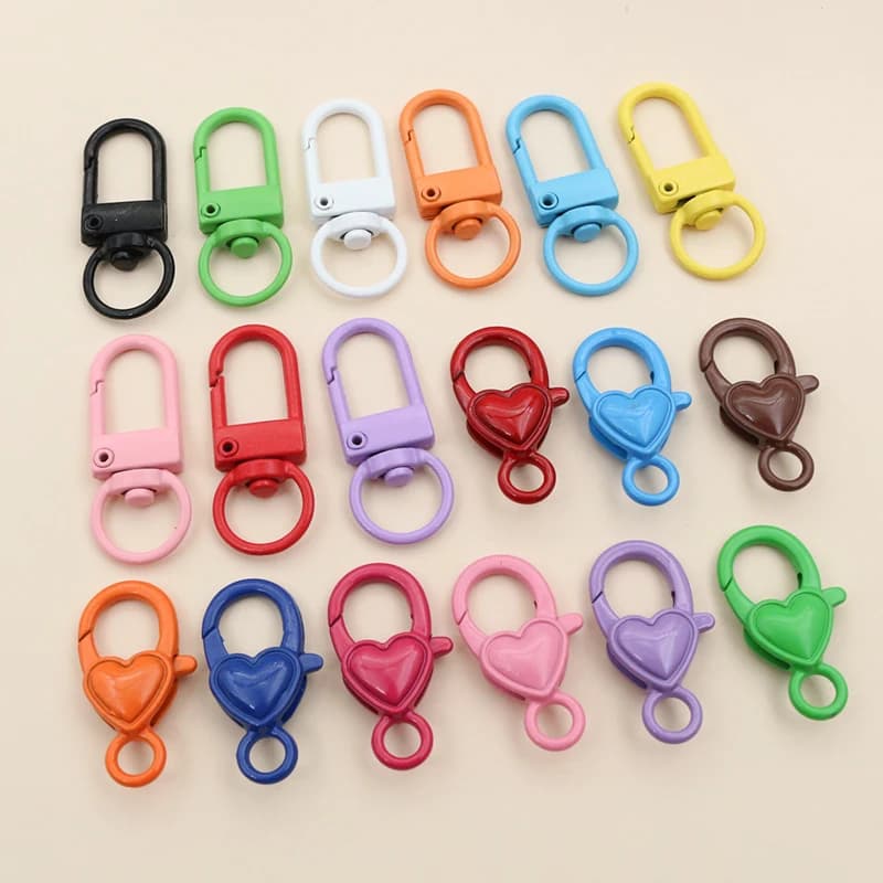 10 pcs 26 x1 9/33x13mm swivel cord lobster claw clasp hooks diy jewelry making accessories results for backpack keychain