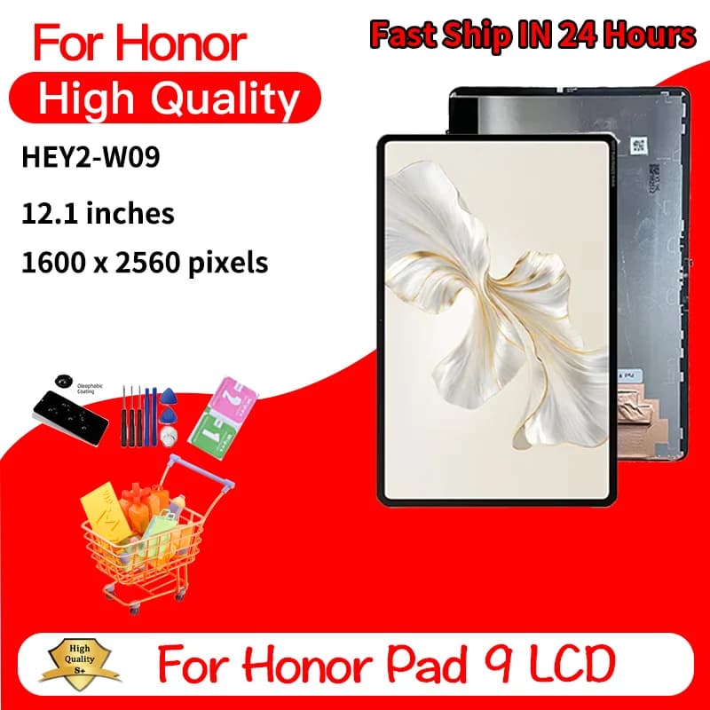 Display LCD da 12,1 Pollici per Honor Pad9, Schermo Touch per Honor Pad 9 HEY2-W09 HEY2-AL09, Parti di Ricambio per Digitalizzatore