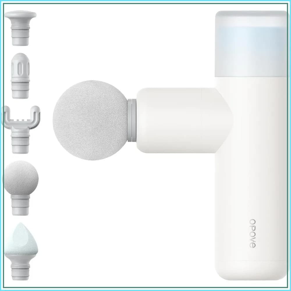Mini Massage Gun for Back Pain Relief, 7mm Amplitude, 4 Vibration Levels, Ultralight Portable Rechargeable Fascia Gun