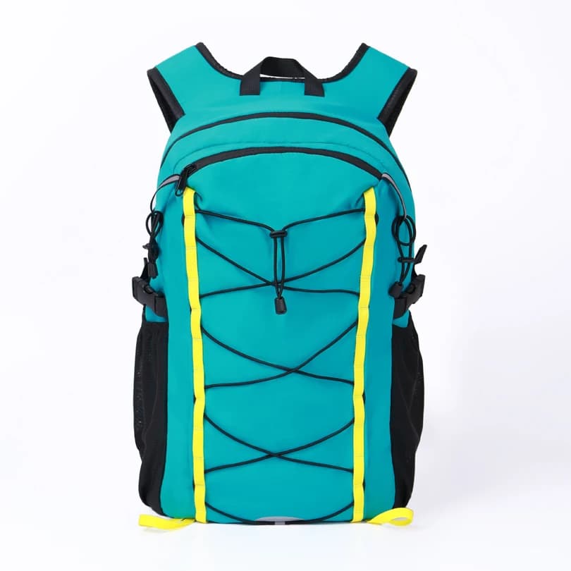 Reflective Hiking Climbing Backpack with Water Bladder Compartment, Trekking Pole Straps, Rescue Whistle, Trip Travel Sports Bag