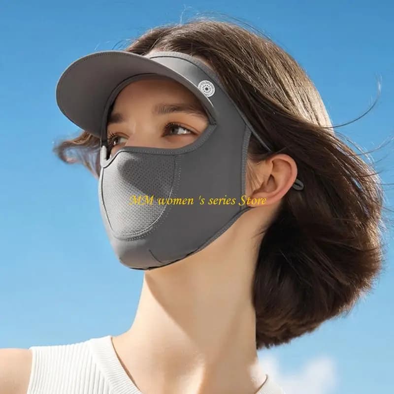 Q39C Protezione solare estiva Maschera in seta ghiaccio Protezioni UV Copertura per il viso Protezione solare Copertura per