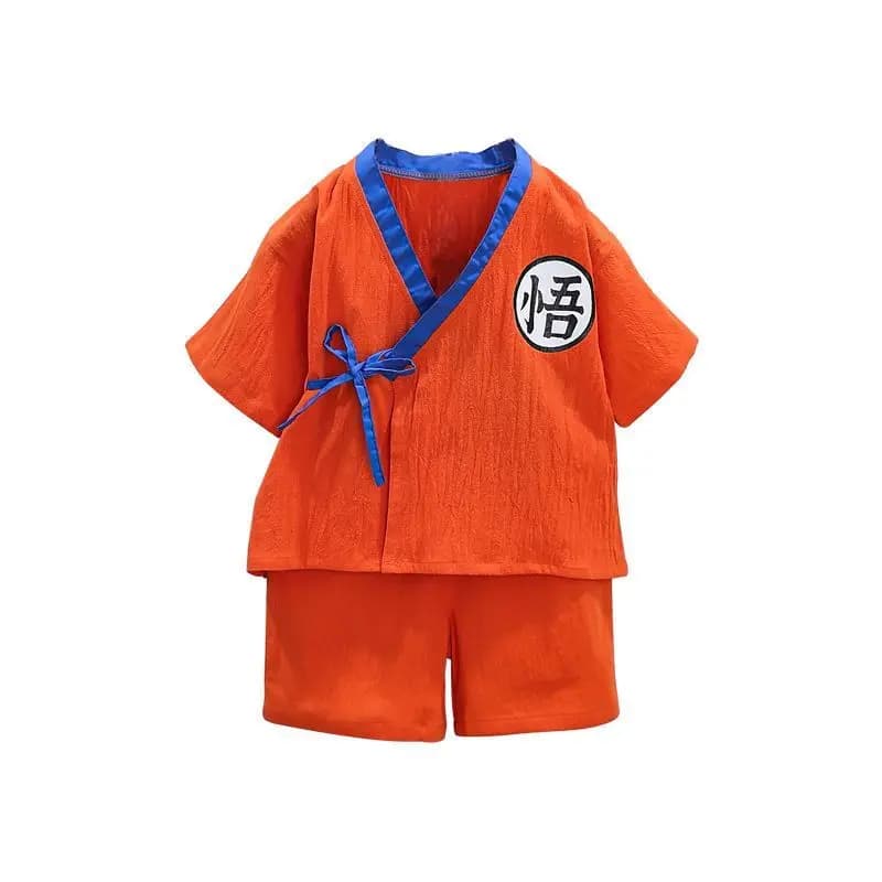 Dragon Ball anime Goku ragazzo e ragazza abbigliamento per la casa dei bambini pigiama set sudore abbigliamento al vapore cosplay set di due pezzi