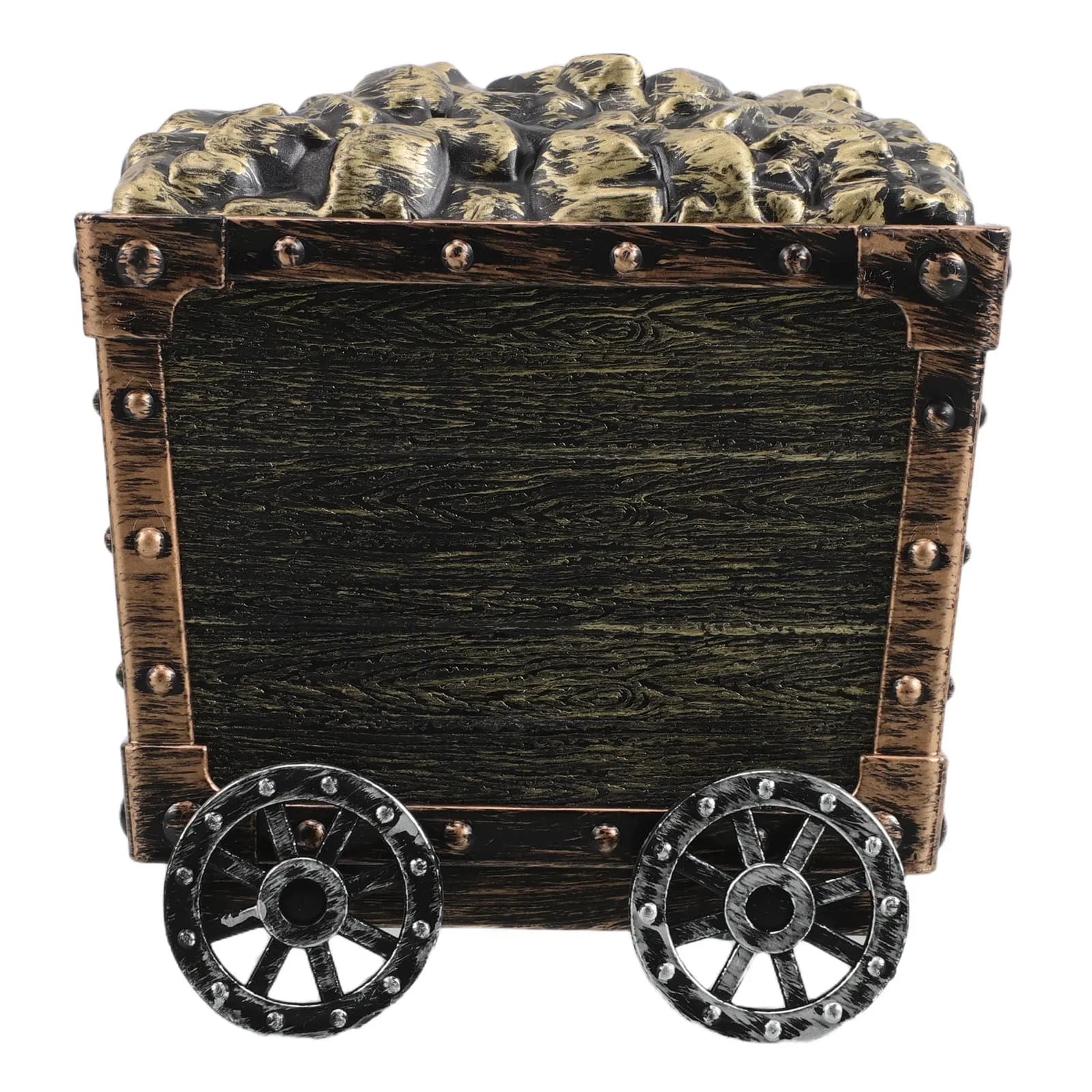 Kids Mining Cart Treasure Box Small Plastic Storage Bin Themed Party Decor Holiday Display Educational Playtime Prop