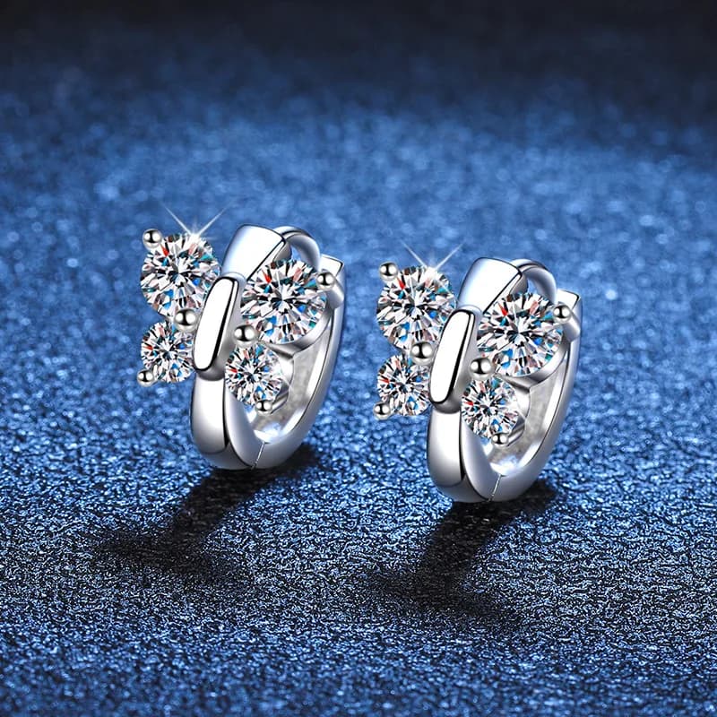 925 Sterling Silver Earrings Butterfly for Women Wedding Engagement Fine Jewelry Luxury 5A Zircon Accessories Gifts Earrings