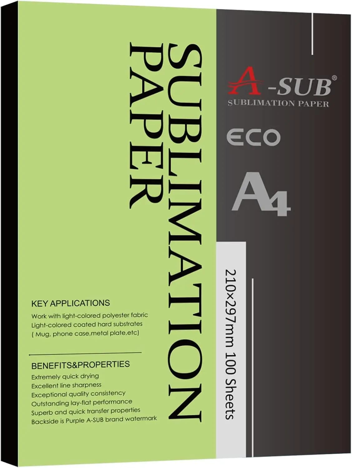 Carta per Sublimazione A4 8.3x11.7 Pollici per Regali Natalizi Fai-da-Te, Compatibile con Stampanti a Getto d'Inchiostro e Inchiostro per Sublimazione, 100 Fogli