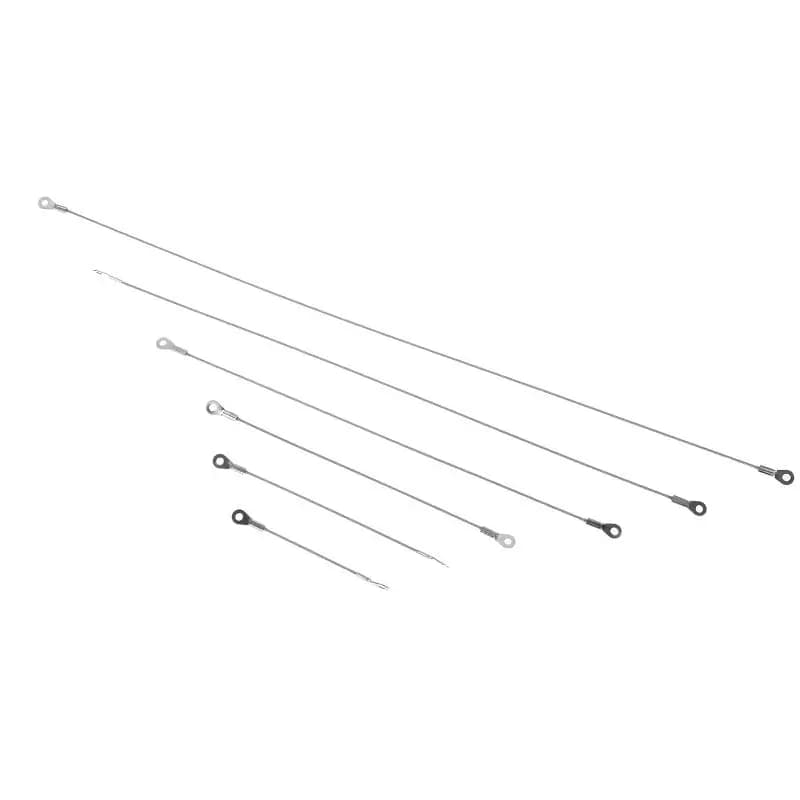 Stainless Steel Wire Rope Cable 5Pcs M4 Hole End Abrasion Resistant Safety Ropes for Boating Marine Rigging Use