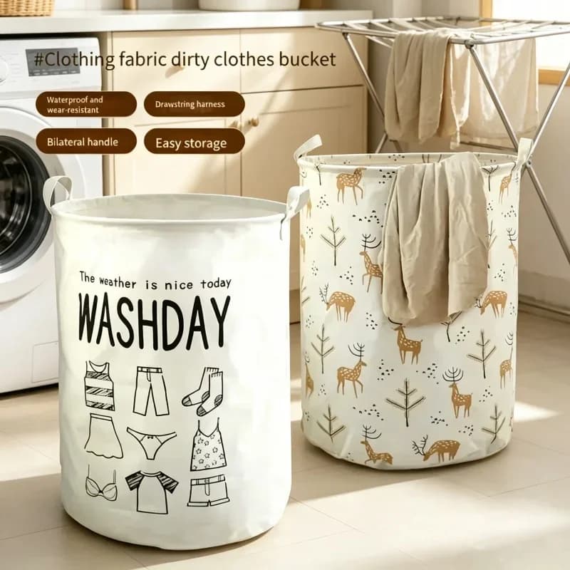 Large Foldable Storage Basket Waterproof Collapsible Bin Practical Organizer For Laundry Toy Daily Home And Bathroom Arrangement