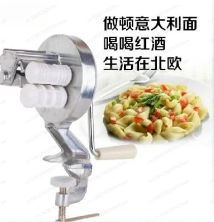 Manual noodle machine, pasta macaroni press, hand crank old-fashioned noodle press