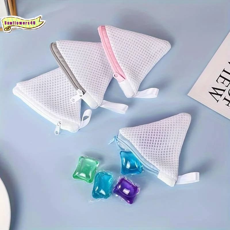 Lightweight Mini Laundry Bag Portable Zipper Pouch for Laundry Detergent Pods Underwear Business Trip Home Organization