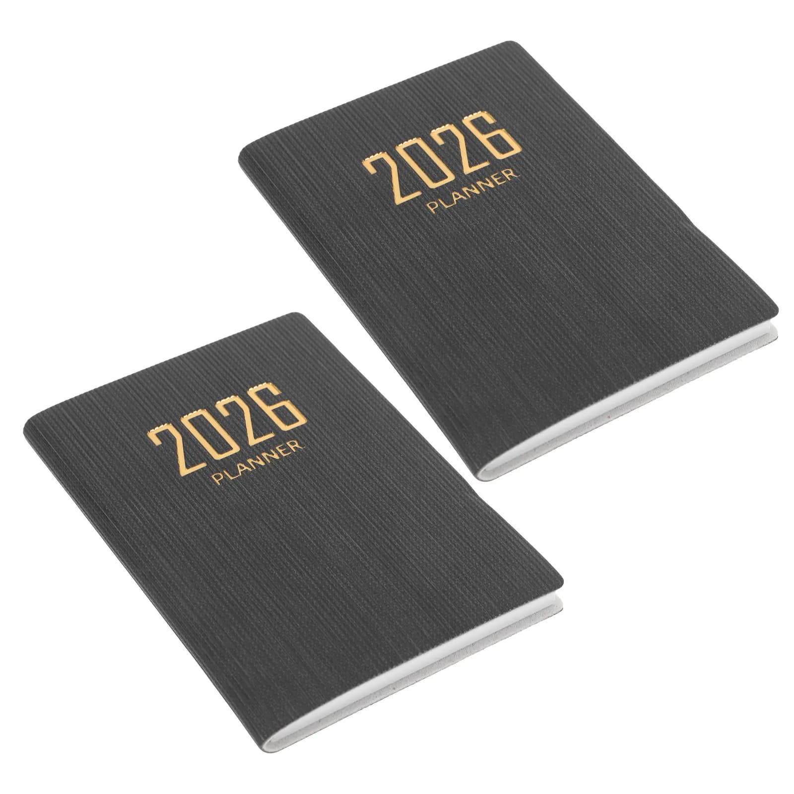 Set di 2 Agende Giornaliere e Settimanali Tascabili 2026, Organizer Mensile per Ufficio, Blocco Note per Pianificazione Quotidiana e Settimanale