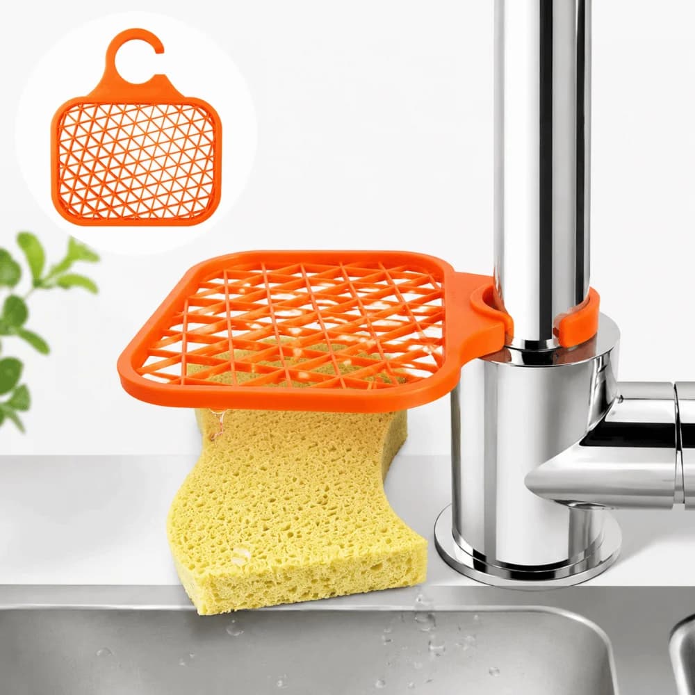 Organizer 3D Printing Sink Drainer Rack Fit 22mm Diameter Sponge Storage Shelf Faucets Accessory Bathroom Sink