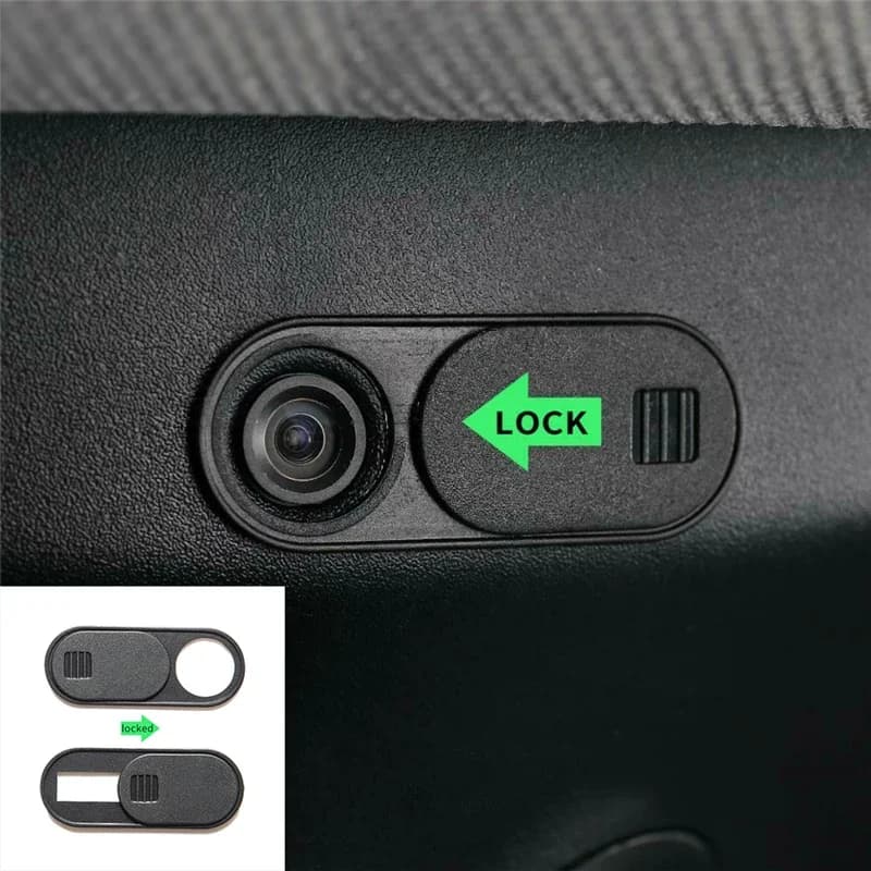5 pezzi di copertura universale per fotocamera protegge la privacy Protezione per la privacy Webcam Blocco scorrevole per Tesla Model 3 Model Y