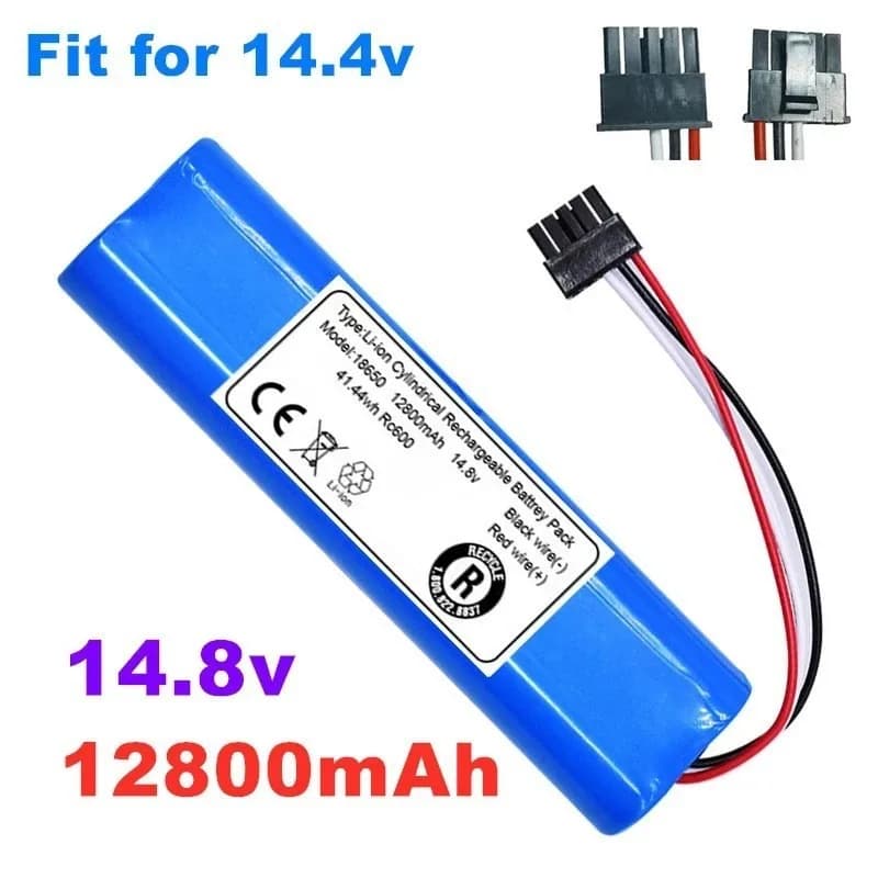 Batteria ricaricabile da 14,8 V 12800 mAh per VIOMI V2 Pro VRVCLMB21B MVVC01-JG Spazzare Robot Aspirapolvere