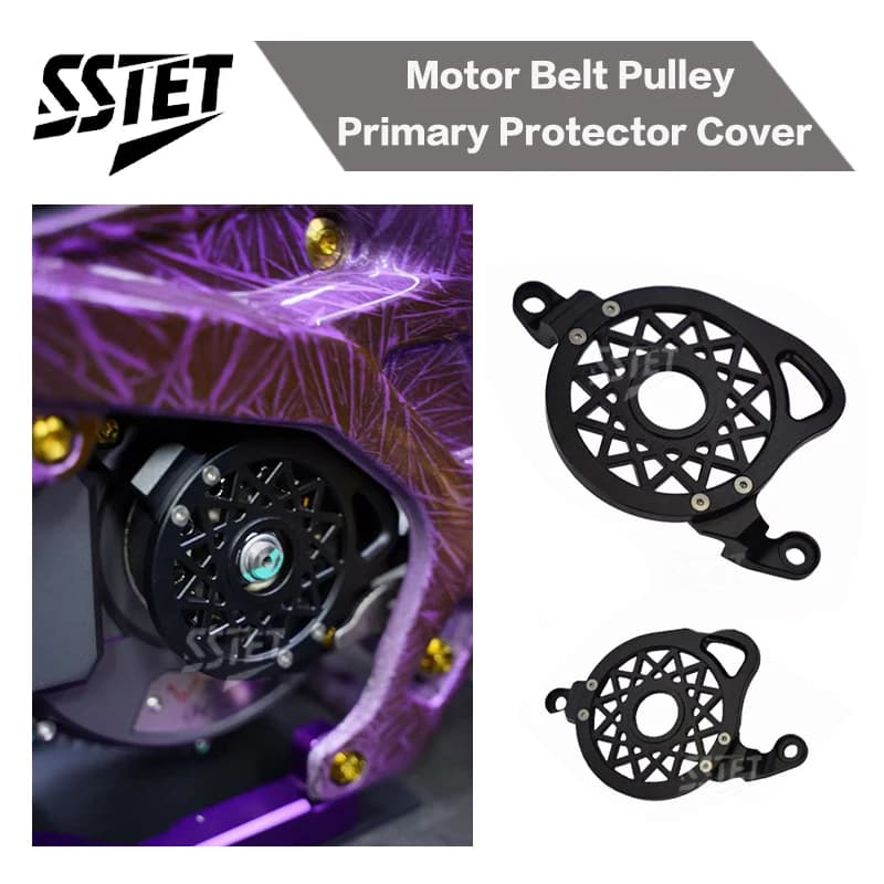 Primary Protective Cover for Pulley SSTET Motor Belt for Moto Surron Light Bee X/S, CNC Protection