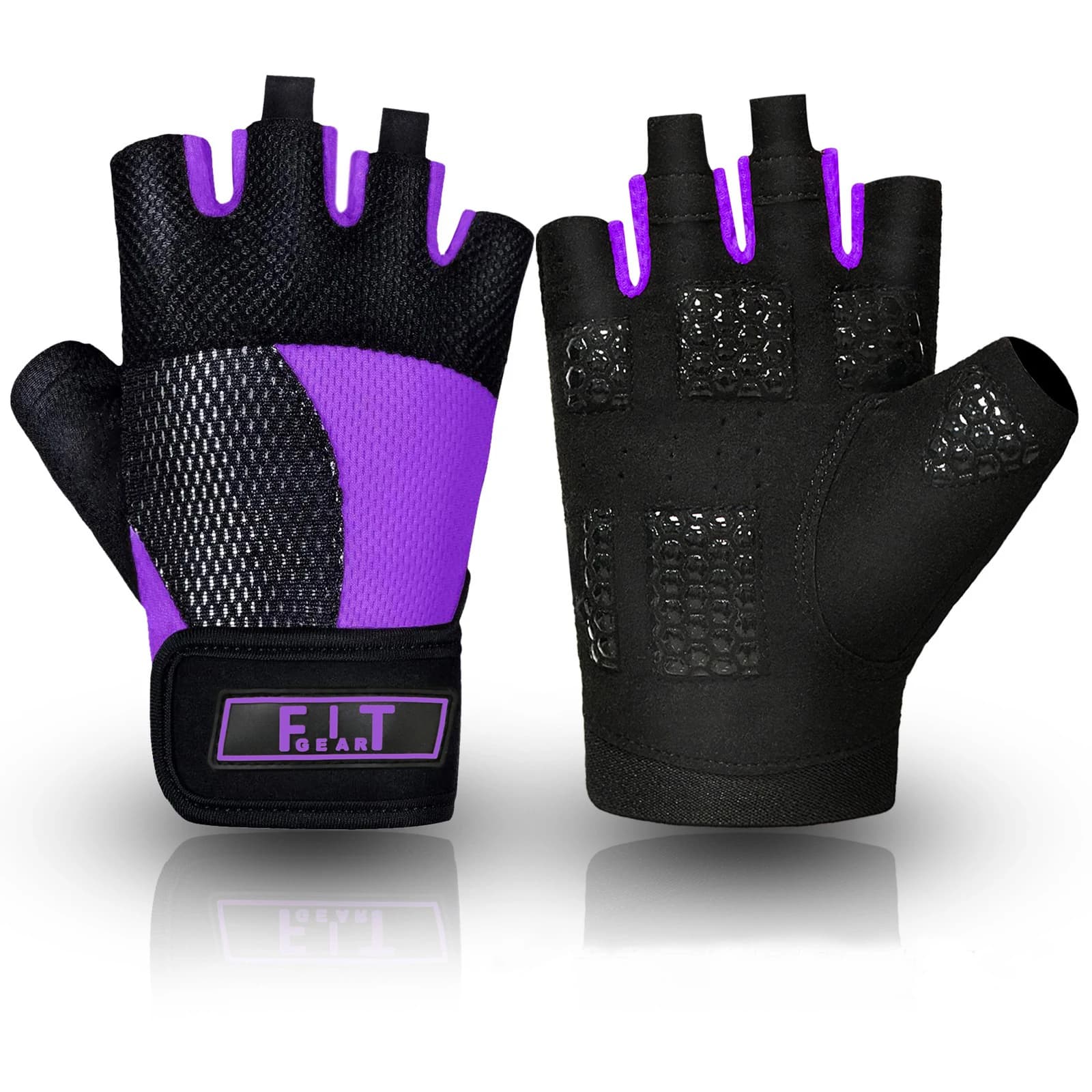 1 pair of weight lifting gloves Yoga gloves for women Body Building Gym Training Fitness cycling riding gloves sports gloves training