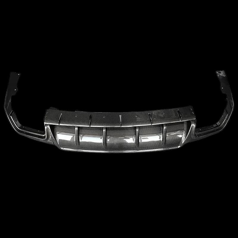 Kit Carrozzeria Diffuser Posterior in Fibra di Carbonio per Maserati Levante 2016-2019 Spoiler Inferiore Paraurti Posteriore Piccolo Contorno
