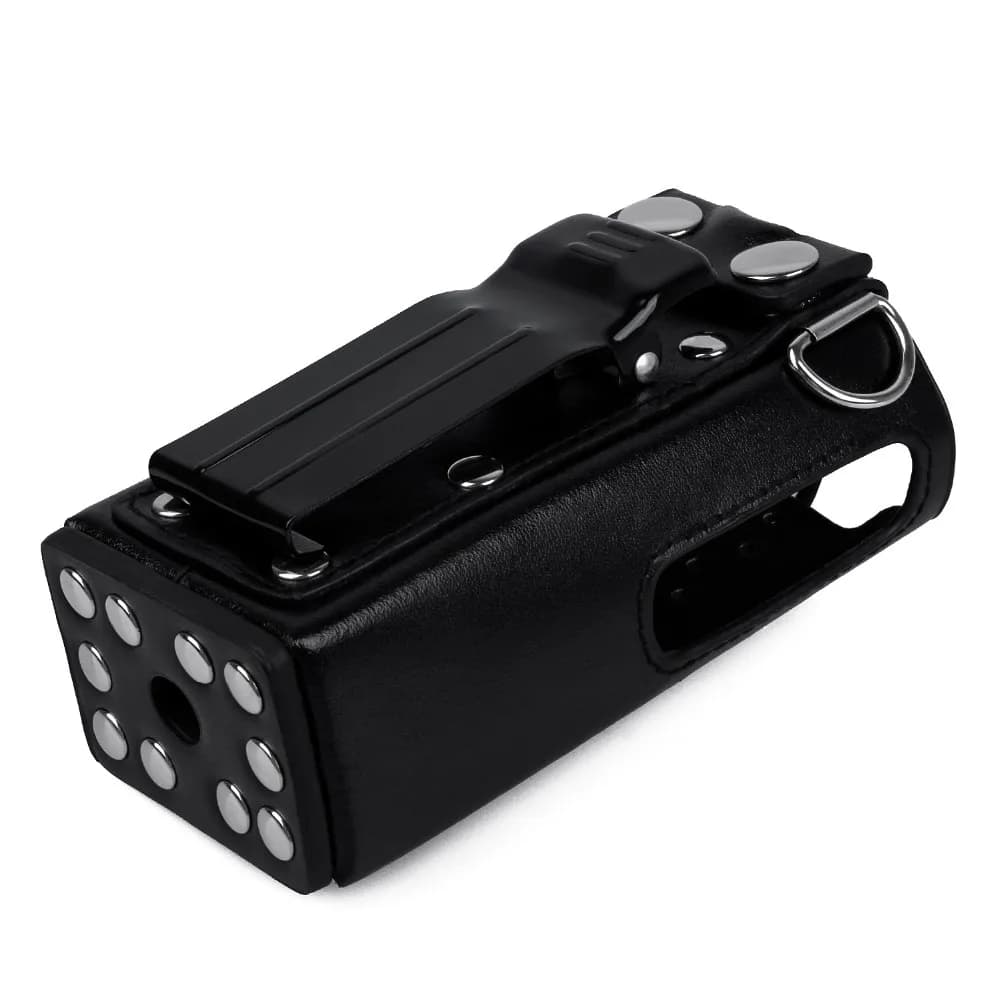 Custodia rigida per fondina rigida con custodia protettiva in pelle Radio bidirezionale per Motorola GP328 GP340 GP380 GP3188 EP450 Walkie Talkie