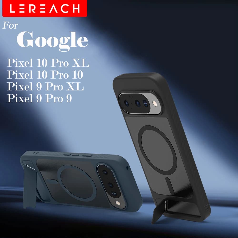 Custodia Magnetica Lereach per Google Pixel 10 Pro XL e Pixel 9 Pro XL con Supporto Regolabile e Protezione Anticaduta