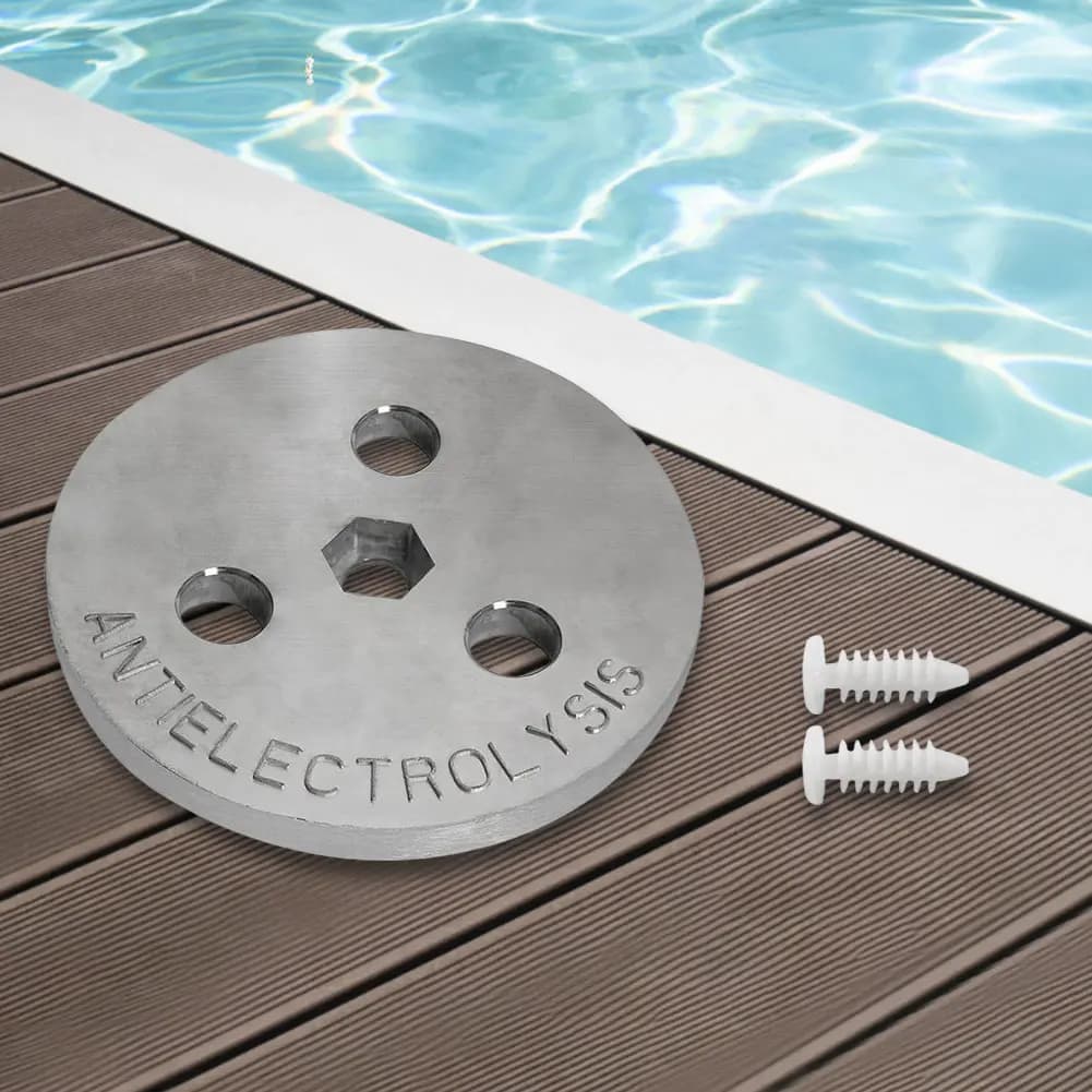 Anti-Electrolysis Weight Salt System Pool Skimmer Basket Zinc Anode Weight Zinc Anode Plate for Salt System Swimming Pools