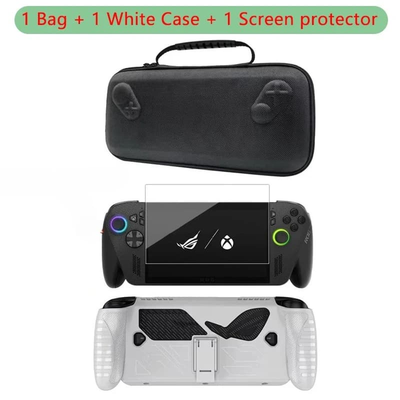 Kit di accessori 3 in 1 per custodia protettiva ROG Xbox Ally / Ally X con borsa da trasporto, custodia da viaggio e protezione per lo schermo