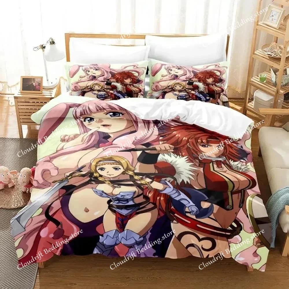 Queen Blade bed linen set, single bed set, queen size, king size, for adults and children, 3D print duvet set, anime bedding set.