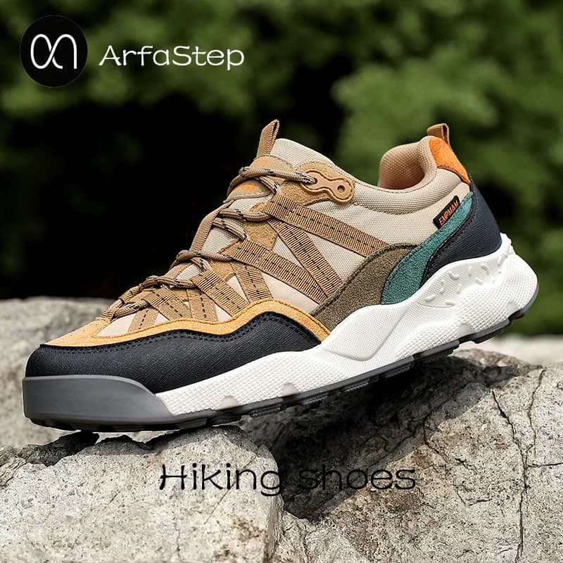 ArfaStep Couple Outdoor Hiking Shoes Spring Autumn Breathable Non-slip Casual Trekking Sports Sneakers for Men Women