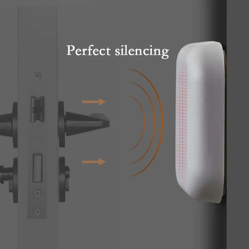Protezione per Maniglia in Silicone, Cuscinetto Antiurto e Anticollisione per Porte, Protezione Murale per la Sicurezza Domestica