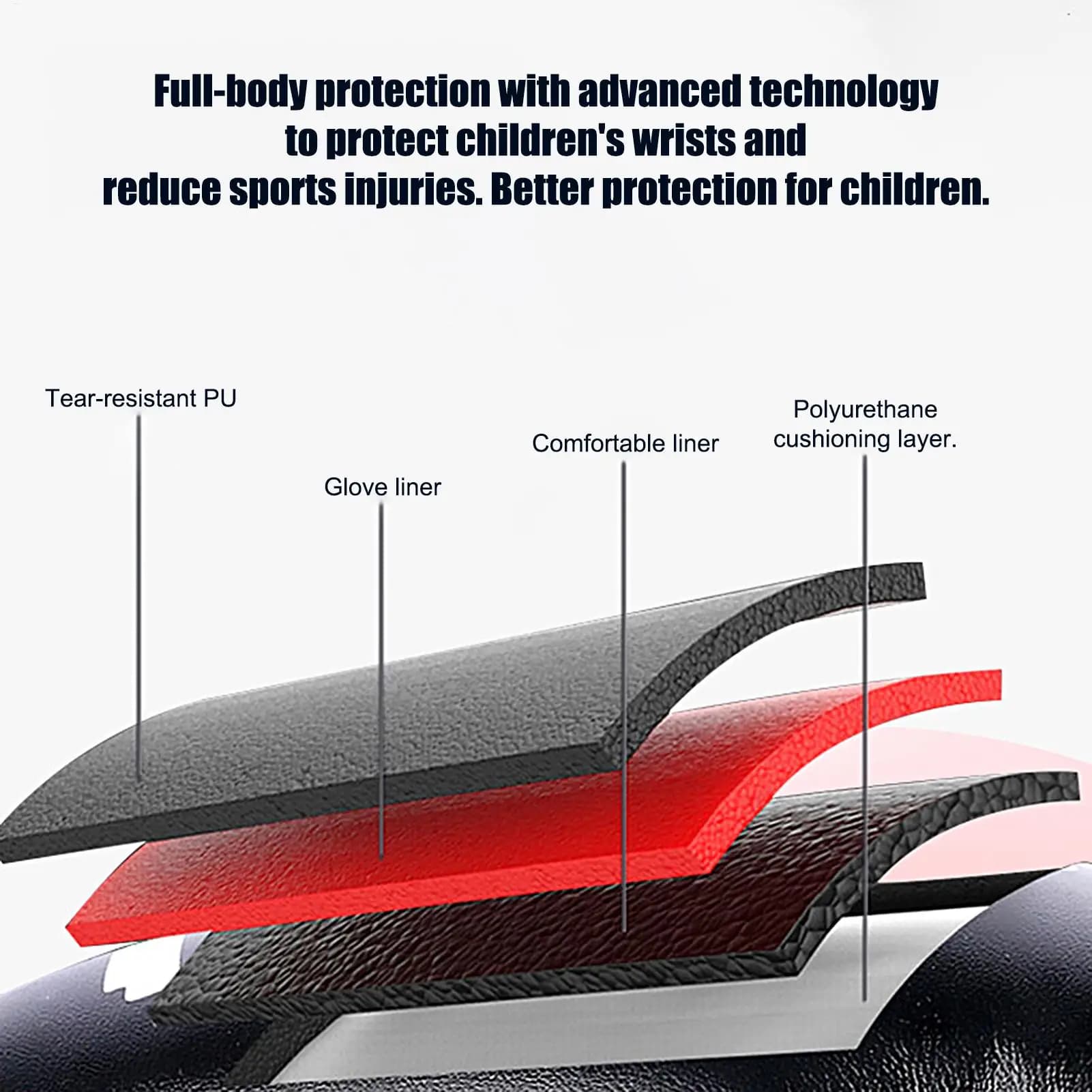 Kids Boxing Gloves PU Training Mitt Boxing Mitts for Ages 7-12 Punching Bag Kickboxing Martial Art Karate Sports Fitness