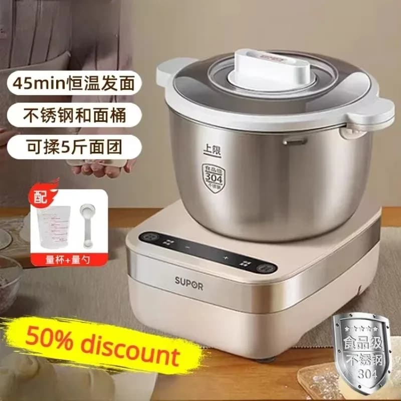 Piccola macchina per la casa e la pasta - Automatica. Funzioni come impastatrice per farina, con caratteristiche di fermentazione e sveglia.