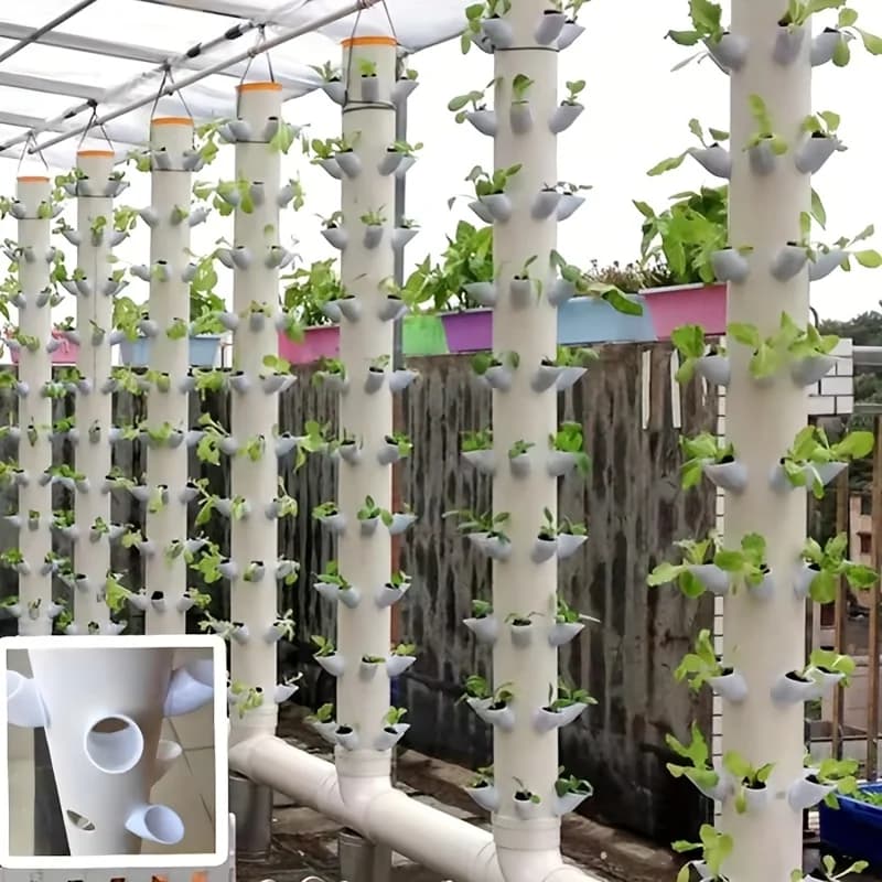 10 set of do-it-your hydroponic vases for hydroponic crop vertical tower vegetables system of cultivation of strawberries hydroponic tower device off ground