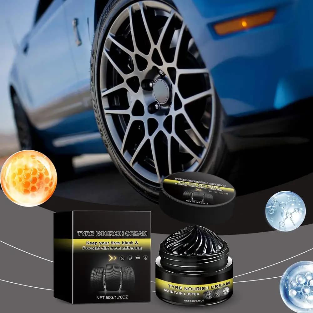 Cera per la rigenerazione dei pneumatici auto, crema nutriente a lunga durata per tutti i modelli di auto, crema impermeabile per la pulizia e il mantenimento, crema antipolvere