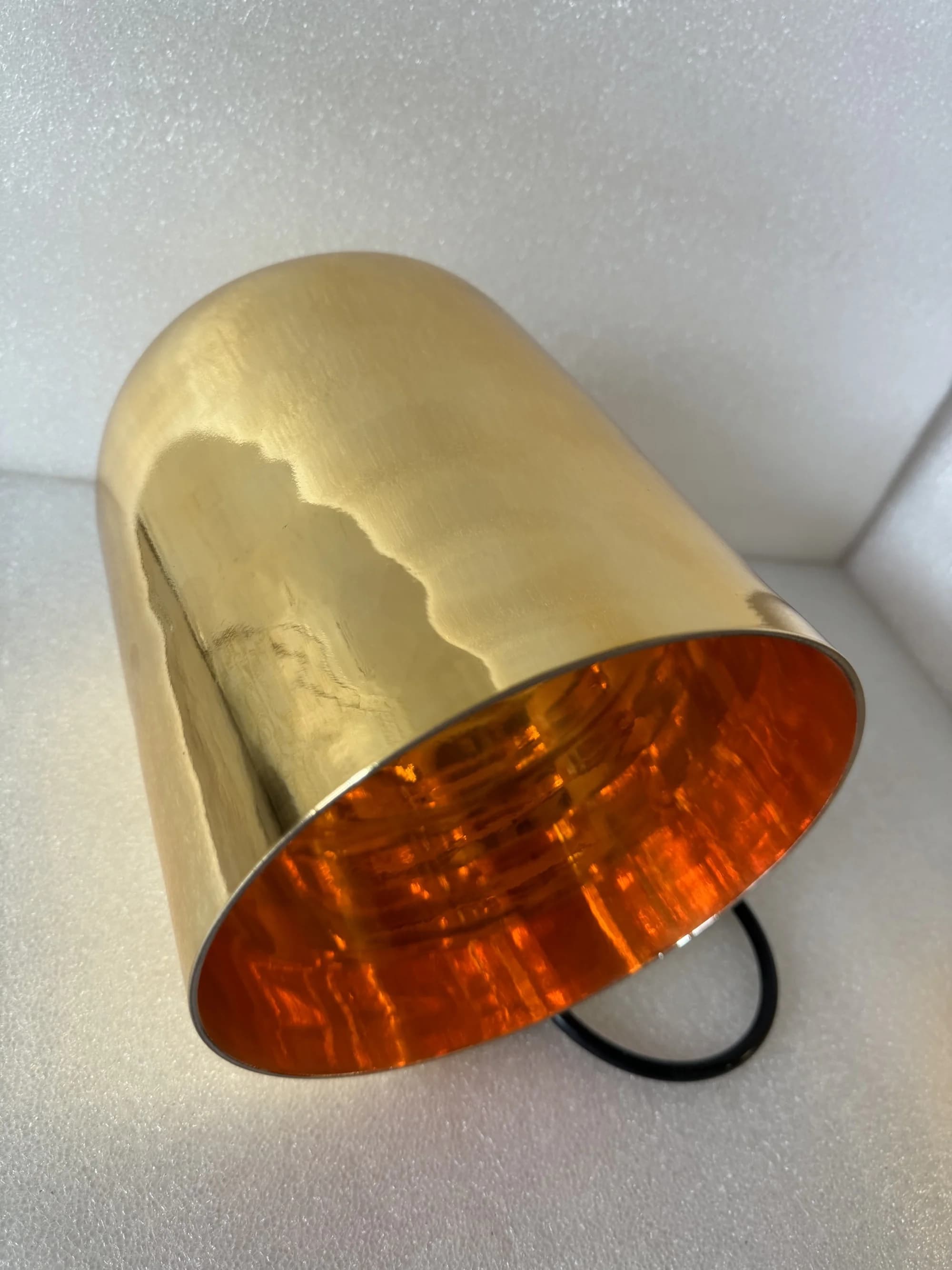 golden Crystal singing bowl 3rd octave 432hz C note Root chakra or C# Sexual chakra about 8.25" crystal tones singing bowl