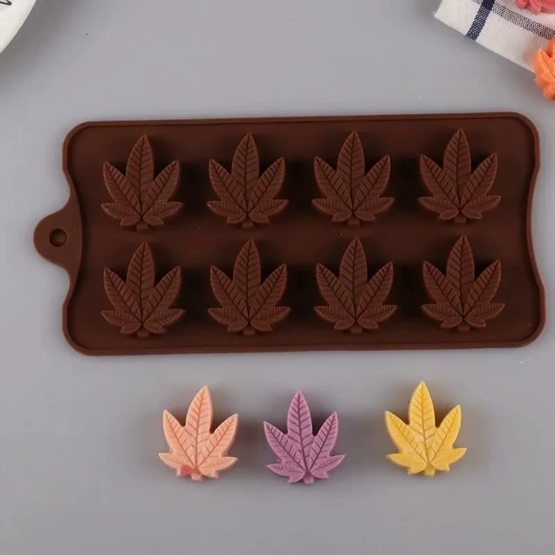 Ultimi Modelli Stampi in Silicone a Forma di Foglia per Caramelle, Cioccolato, Ghiaccio, Teglie da Forno e Strumenti Fai-da-te per Resina