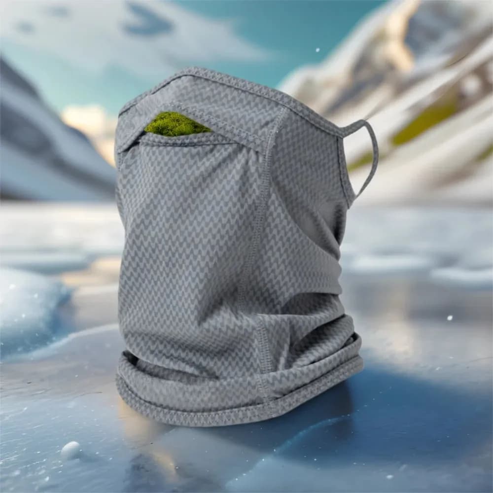 Maschera Estiva Unisex in Seta Ghiacciata per Protezione Solare, Scaldacollo Traspirante Anti-UV per Ciclismo ed Escursionismo