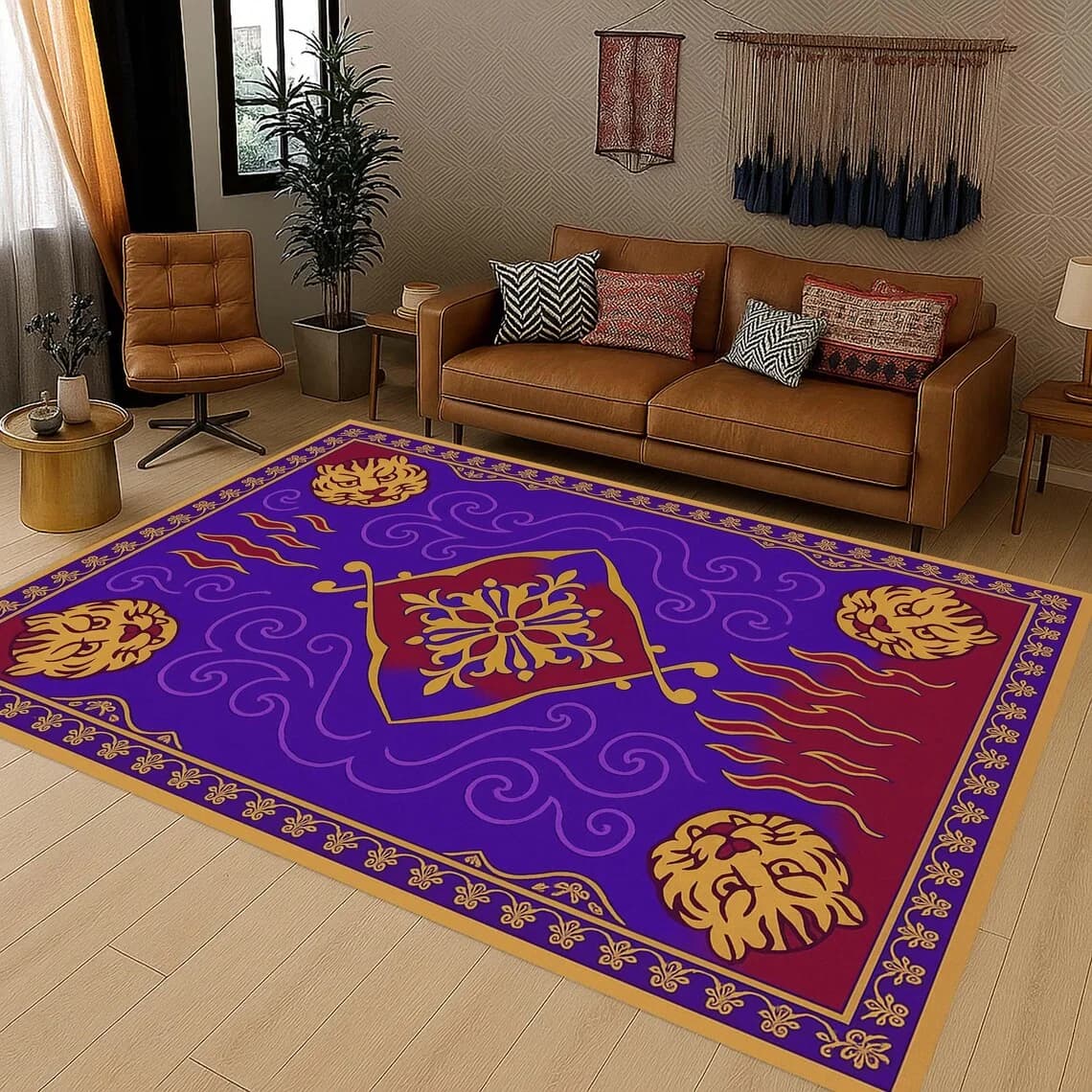 Aladino Carpet, Aladino Magic Carpet, Fantastic Seating Carpet, Kids Room Mat, Ethnic Carpet, Minimalist Custom Carpet, Floor Mat