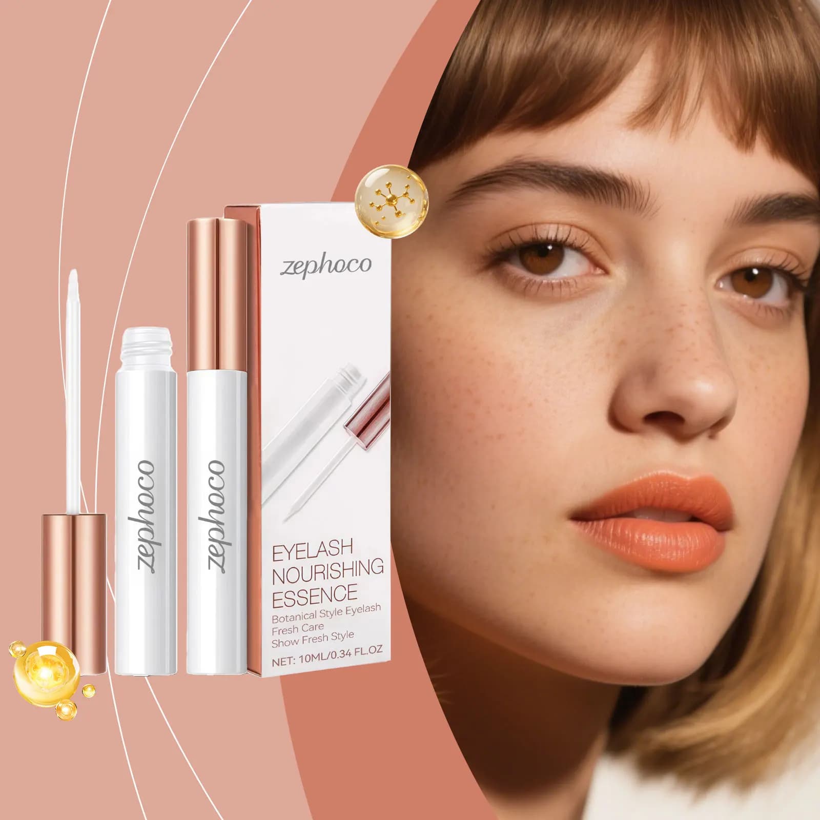 Siero per Ciglia • Delicate Daily Care • Splendid and shiny eyelashes • Natural and Durable Appearance • Easy and Without Stress