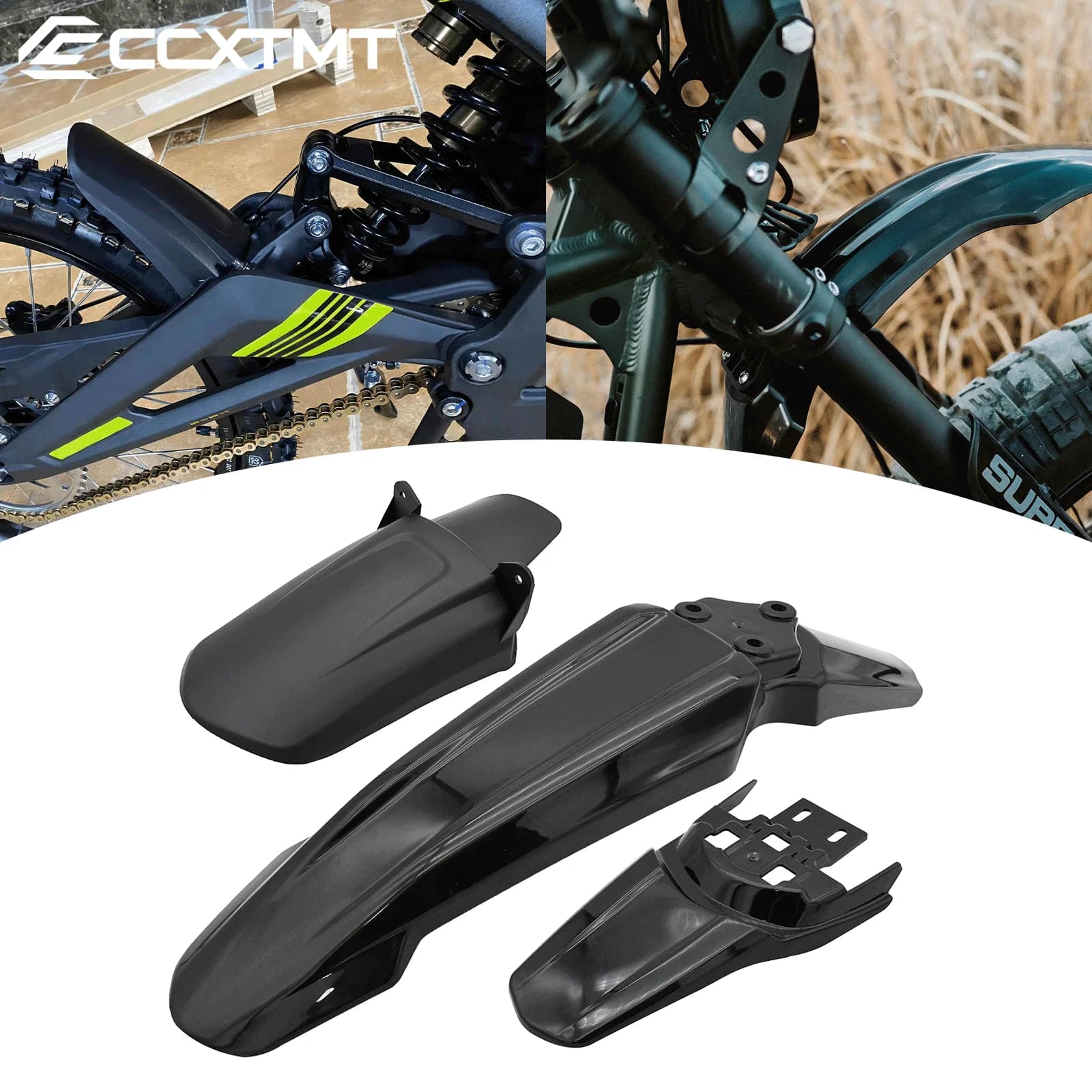 Front wheel mudguards rear motor fender for Segway X160 X260 for Surron Light Bee S & Light Bee X electric bike Refit Parts
