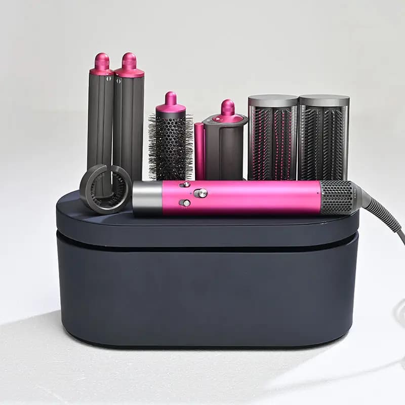 Styler per capelli multifunzione 7 in 1, ferro arricciacapelli, asciugacapelli a ioni negativi, strumento per lo styling anti-danno, per arricciare, stirare e asciugare.