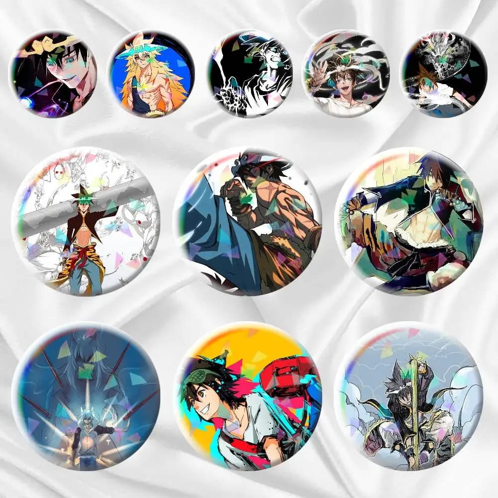 Spilla Distintivo Mori Jin God Of High School Manga KR 75mm 58mm 44mm 25mm per Zaino Cappello Accessori Giocattoli