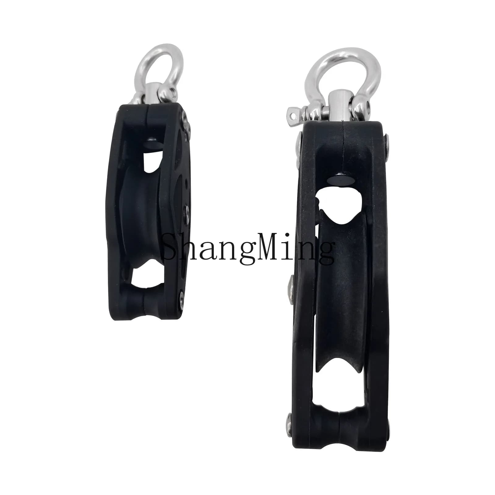 PYH Cinghia Nera in Nylon per Carrucola, Accessori per Carrucole Nautiche e per Barche, Attrezzature per Pilates e Vele, Nylon