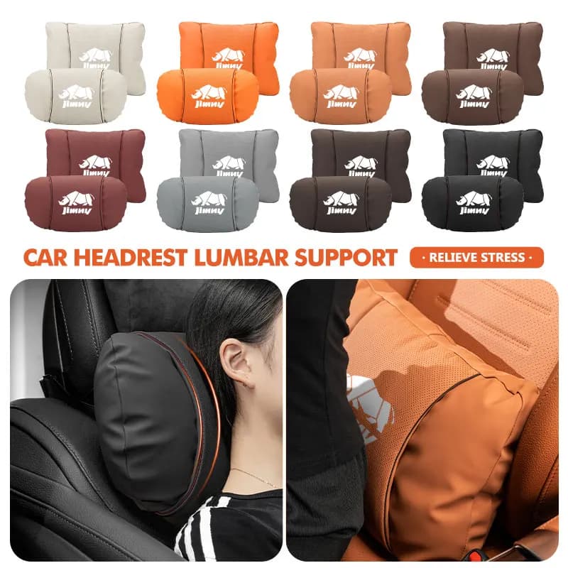 Car Neck Cushion Headrest Pillow Lumbar Breathable Waist Support For Suzuki Jimny jb23 jb64 jb43 jb74 jb53 jb32