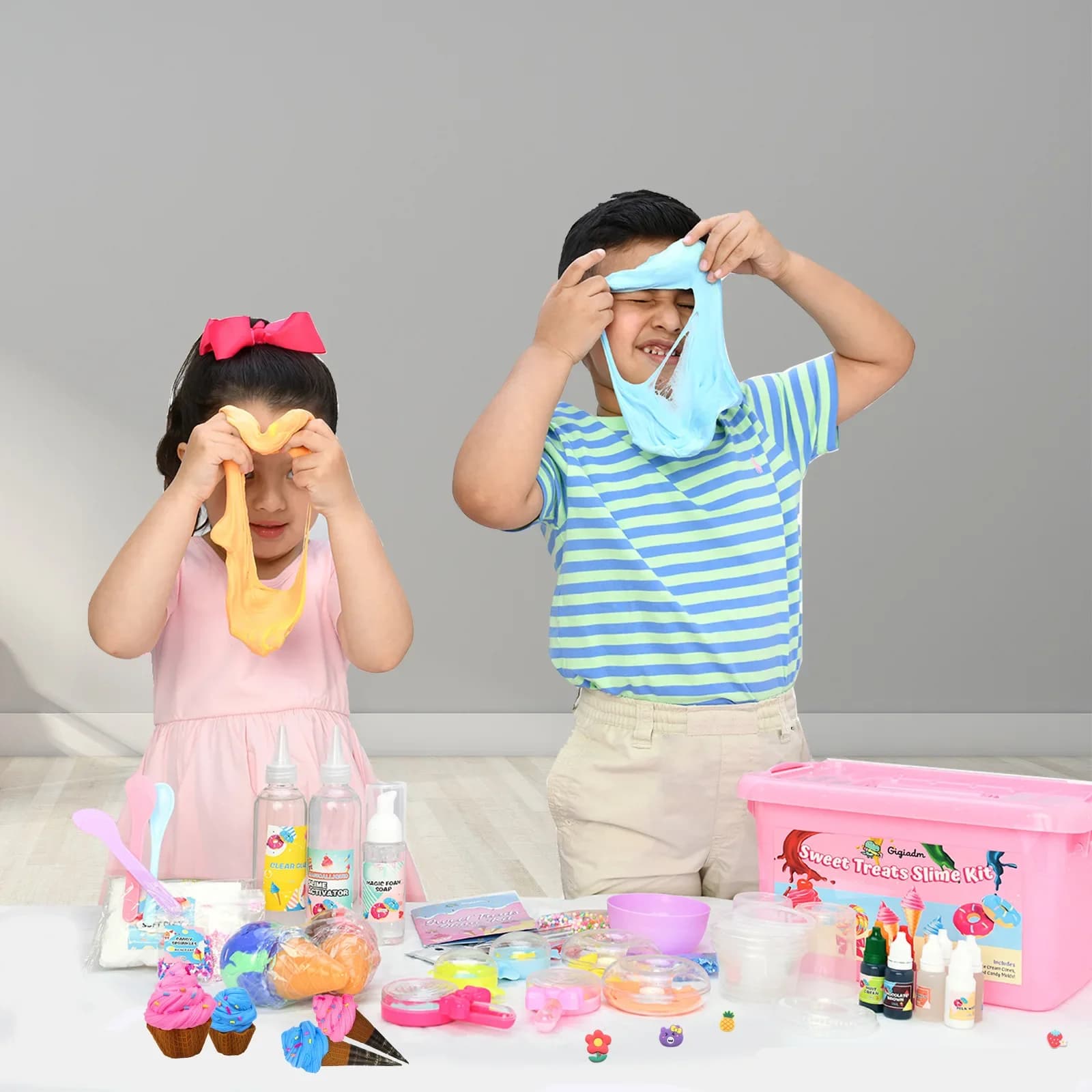 Kit Fai-da-Te per Slime a Bolle Effetto Gelatina per Ragazze - Set per Creare Slime con Cristalli d'Acqua Finti