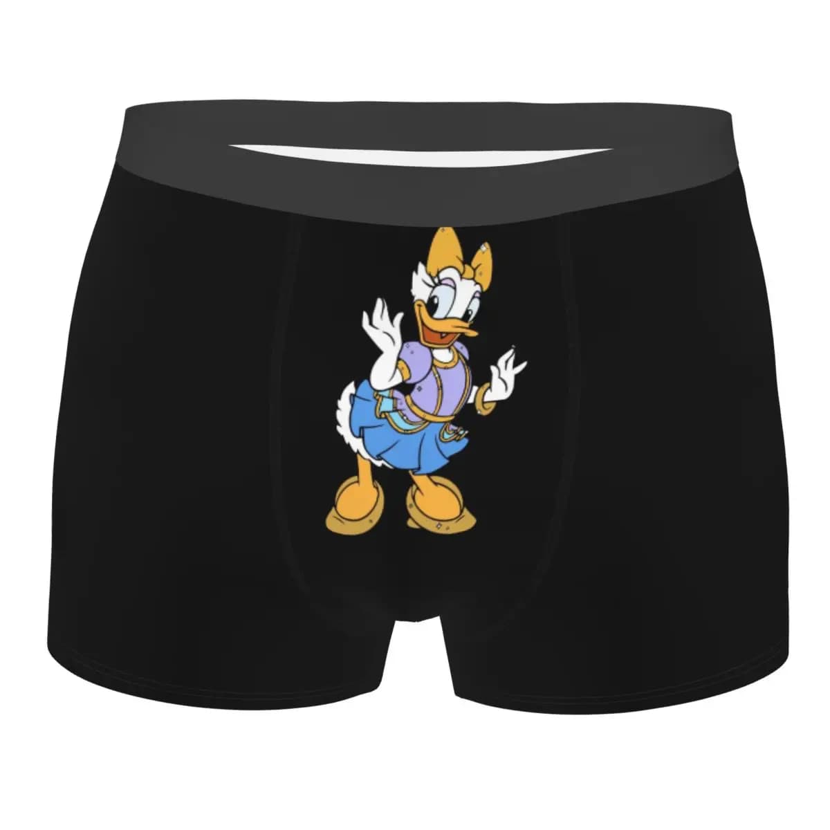 Intimo personalizzato Donald Duck Daisy Duck, boxer stampati da uomo, slip morbidi