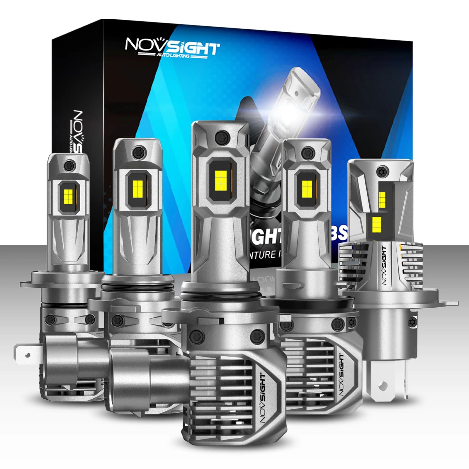 NOVSIGHT H4 LED H7 H11 H8 H9 9005 HB3 9006 HB4 22000LM 100W Super Bright Canbus Auto Light 6500K White Car Headlights