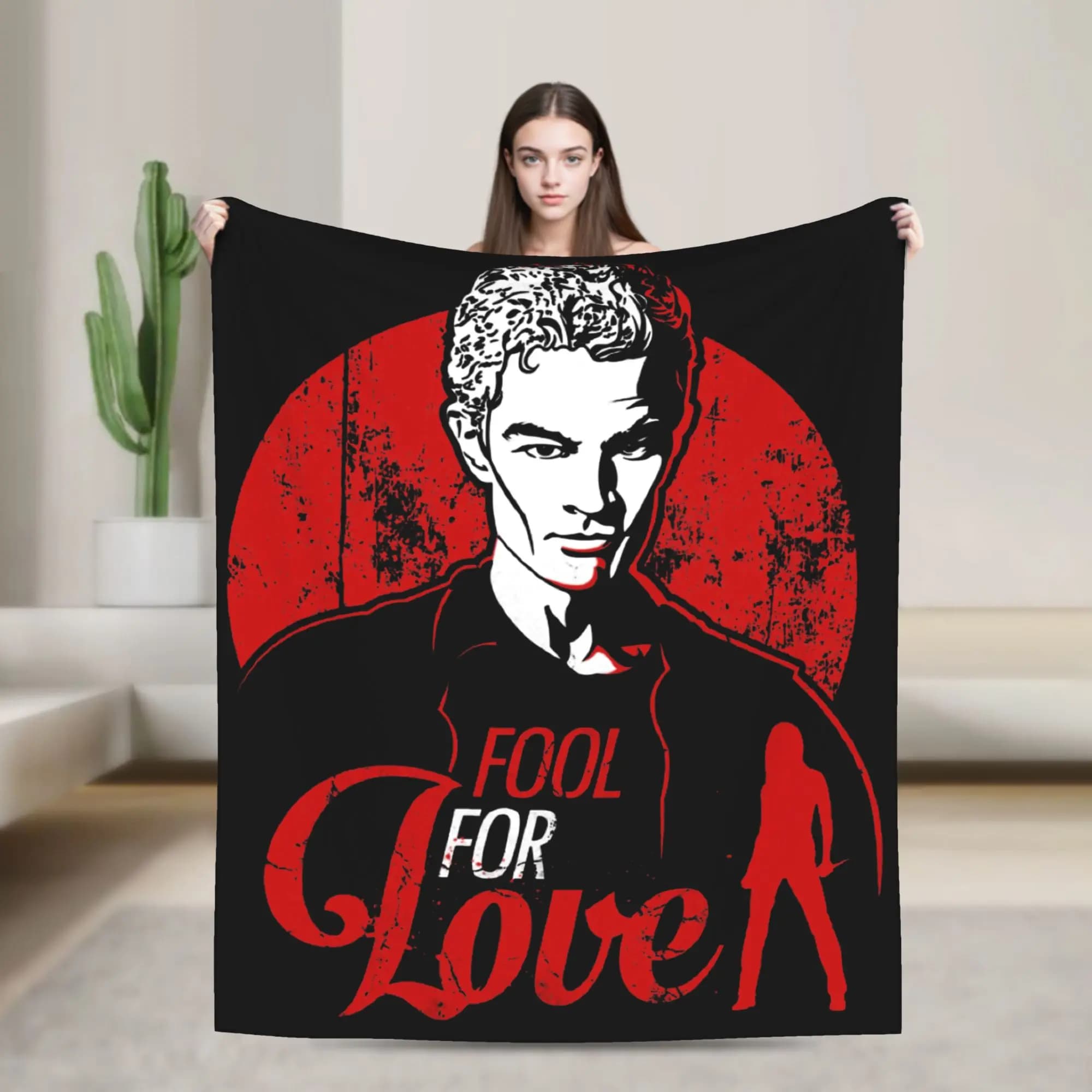 Fool for Love Buffy the Vampire Slayer Coral Fleece Plush Throw Blankets Blankets for Sofa Outdoor Soft Bedding Throws,