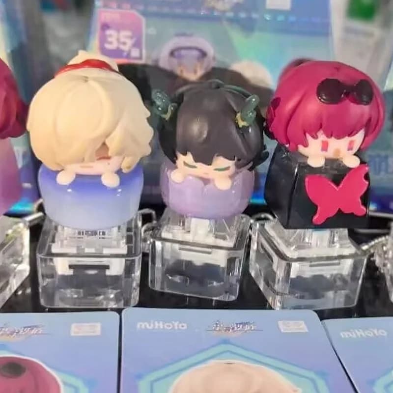 Mihoyo Honkai Star Rail Punta del dito Keycap Blind Box Series Trendy Meccanico Personalizzato Copritasti per tastiera Giocattolo da collezione Natale