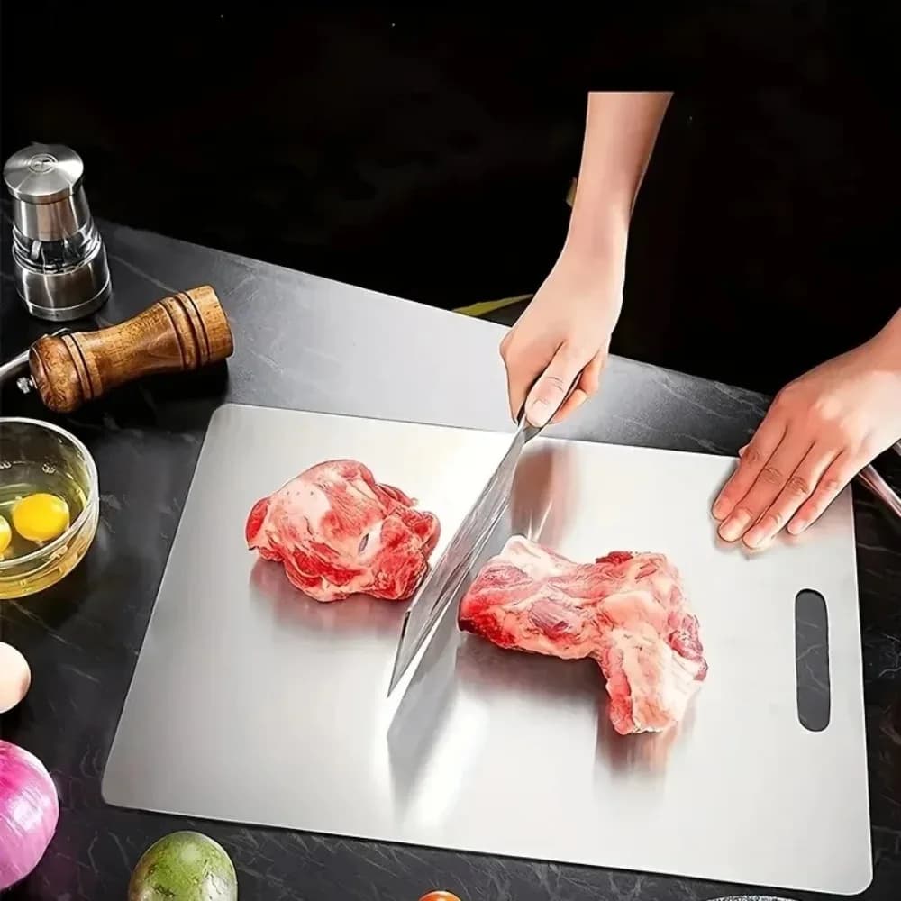Titanium alloy cutter Two-sided kitchen cutter for meat, vegetables, cheese, durable and hygienic