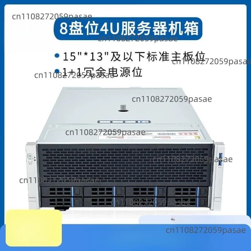 Chassis NAS Server 4U Rack con 8 Dischi, Potenza di Calcolo AI Multi-disk, Archiviazione per Intelligenza Artificiale, Audio e Video, 4GPU